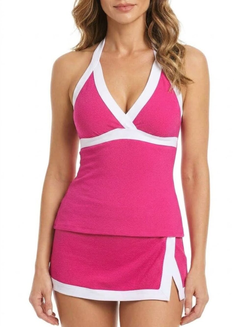 NWT Bleu Rod Beattie The Band Tankini Top & Bikini Skirted Bottom Set 6